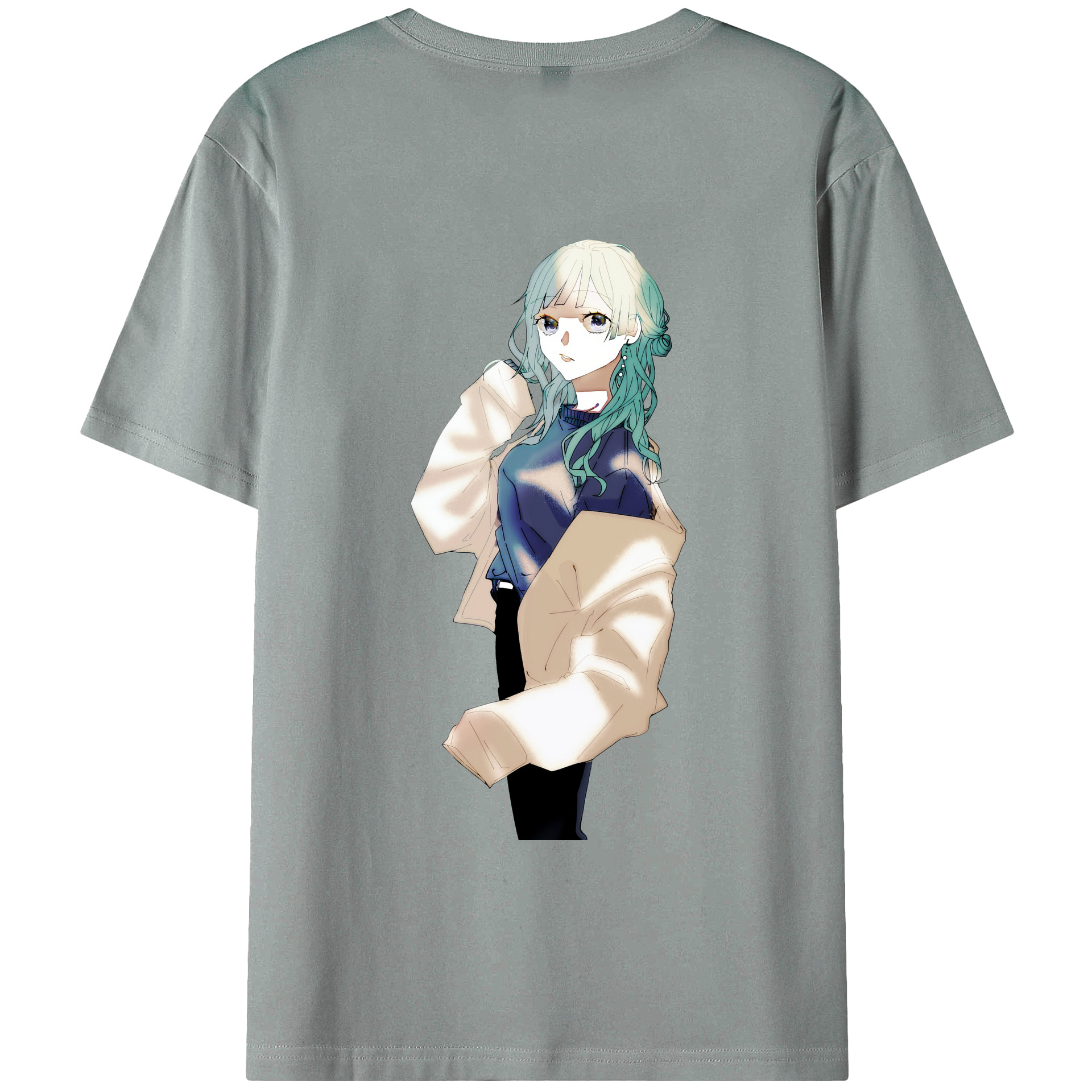 （画像用） 呪術廻戦 Jujutsu Kaisen 綿100％ メンズ半袖Tシャツ（バックプリント） 通気性